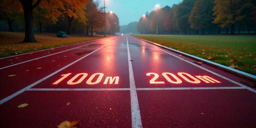 différences techniques entre 100m et 200m