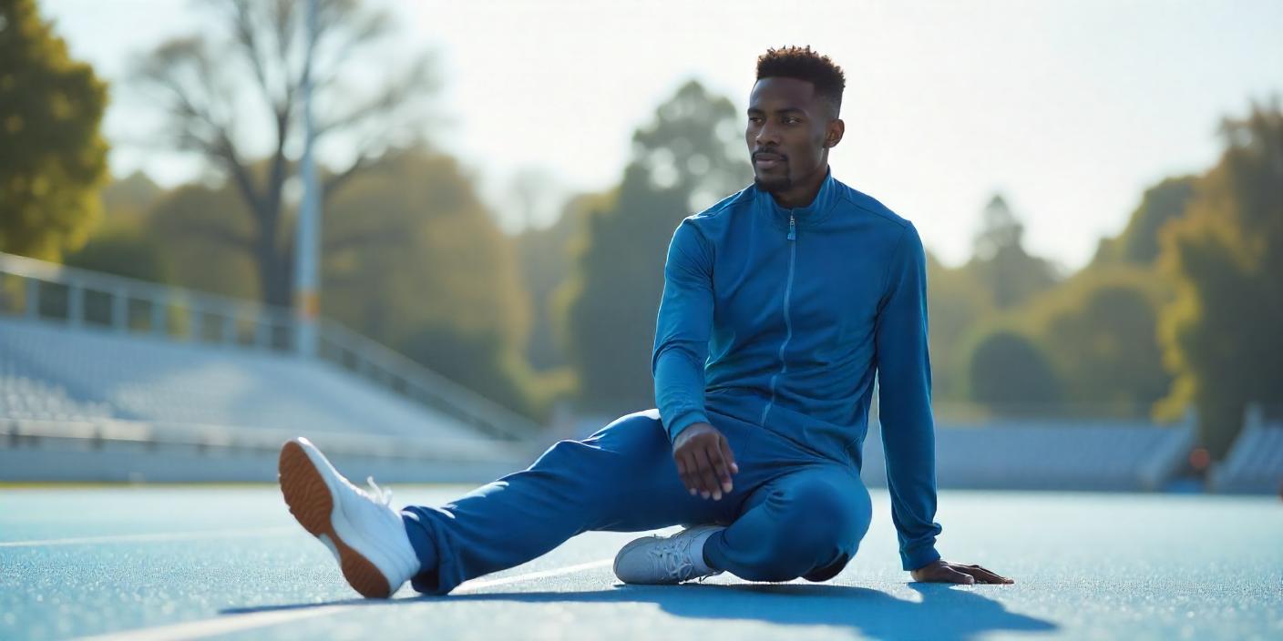 échauffement avant saut