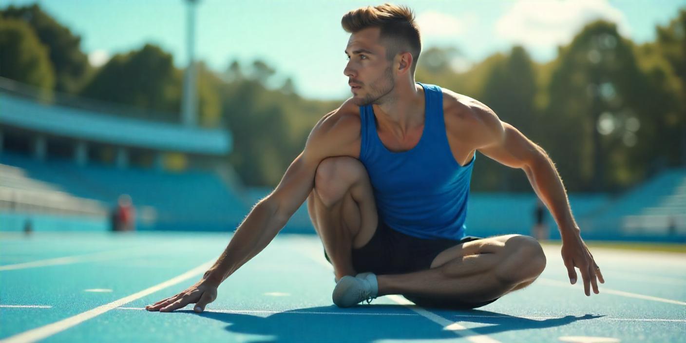 étirements coureur de haies